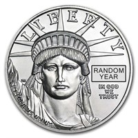 1oz American Platinum Eagle Coin Bu (random Year)