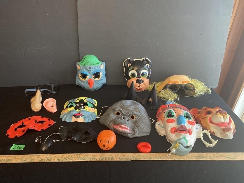 Vintage Halloween masks
