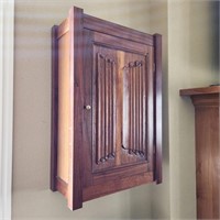 Handmade Walnut Wall Mount Cabinet