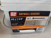 bucket of drywall screws 1 5/8