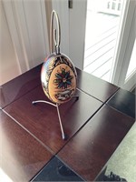 Indian handpainted egg with stand