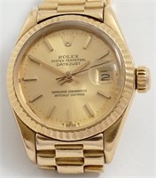 Lady's Rolex "President" Datejust, 18K gold