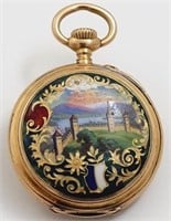 Vacheron & Constantin, pendant watch, 18K w/enamel