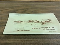 First National Bank of Petersburg money bag