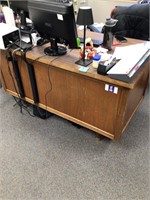 Wooden Desk 55"W x 30"D x 291/2"T