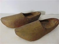 Old Pair of Real Dutch Clogs, Worn, appear to be