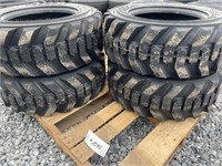 New Set Of (4) Montreal 10-16.5 Skid Loader Tires