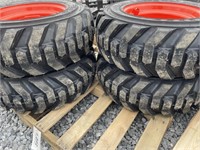 New Set Of (4) 10-16.5 Skid Loader Tires