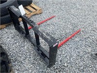 New Kivel Quick Attach Dual Prong Bale Spears
