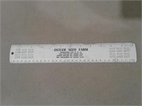1954-55 Oster Seed Farm Ruler