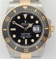 Rolex Ceramic two-tone Submariner w/B&P