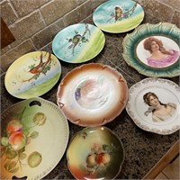 Lot of 8 Collectible Plates All Show Wear