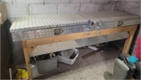 Diamond Plate Toolbox and Stand