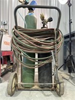 Metal Cart, Hoses, Gauges