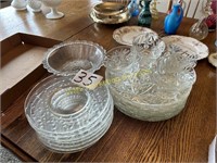 Assortment of Glassware - Snack Set, Plates, Bowl