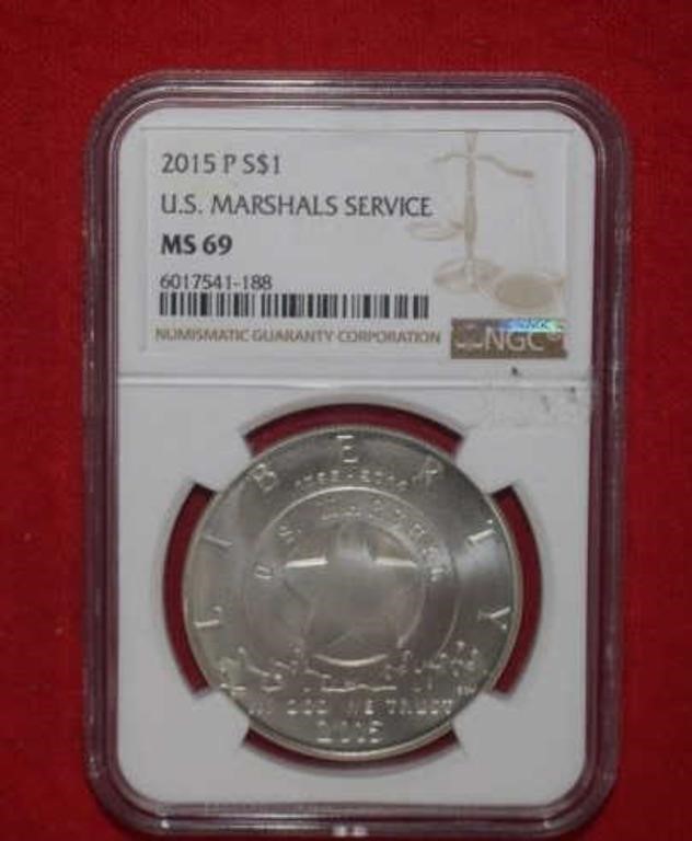 2015-P U.S. Marshall Service   MS69  NGC