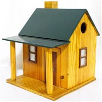 Wooden birdhouse, 11 x 9 x 11.5