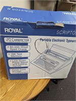 Royal Scripton Portable Electronic Typewriter