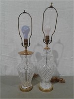 25" & 26" Glass Table Lamps