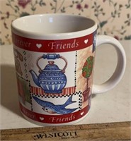 COFFEE/TEA CUP-FRIENDS/BUTTERFLY IN BOTTOM