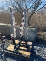 (3) 65" Tall Swivel Shooting Targets