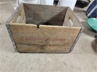 Vintage Wooden Dairy Box