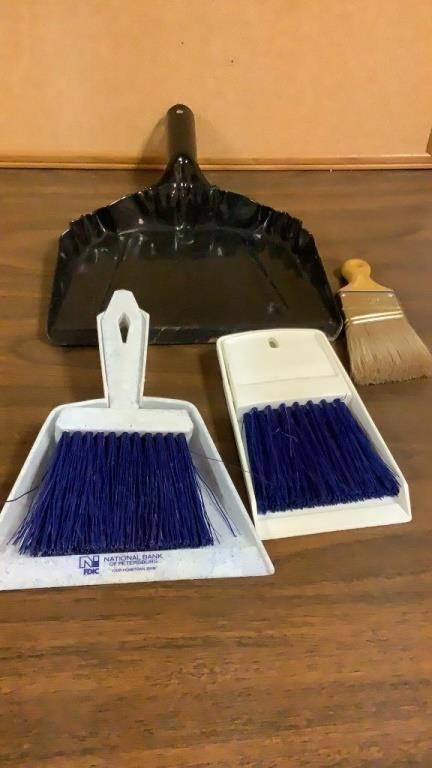 Whisk brooms and dustpans