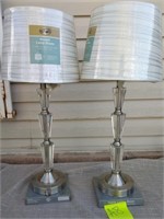 K - PAIR OF MATCHING TABLE LAMPS (A8)