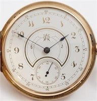 Waltham, Model 1860 w/rare Moorhouse dial, 18K HC