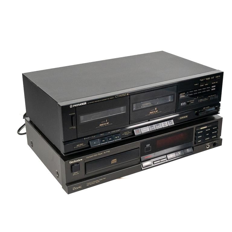 Pioneer Cassette CT-W330 & Technics CD SL-P122