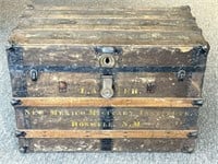 Roswell, NM Military Institute Marked Trunk 32.5”