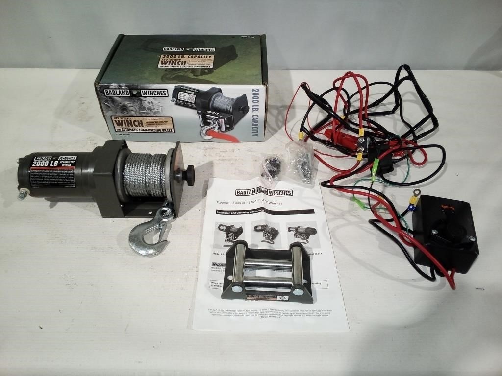 Badland 2000lb ATV Utility Winch