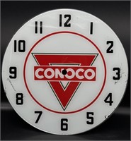 Conoco Glass Clock Face 14.5”
