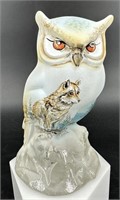 Gorgeous Fenton Satin Hp Owl 17 Of Only 65 By M