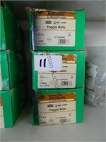 3 boxes of toggle bolts