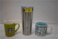 Starbuck's Stainless Steel Tumbler New & Two