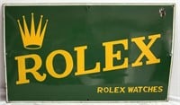 Rolex Watch Co rectangular porcelain sign