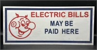 Reddy Kilowatt Electric Bills Paid Here Plastic