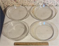 GLASS PIE BAKING PANS-ASSORTED/NOT PERFECT