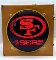 Traffic Light with San Fransisco 49ers Logo on