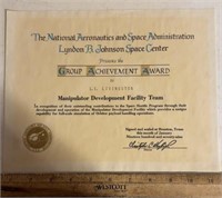 NASA CERTIFICATE-“1979”