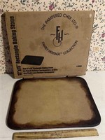PAMPERED CHEF-12"x15"PIZZA BAKING STONE/USED