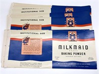 (34) Vintage Milkmaid Brand Baking Powder Paper