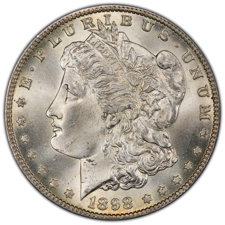 US Morgan dollar, 1898-O, PCGS MS67