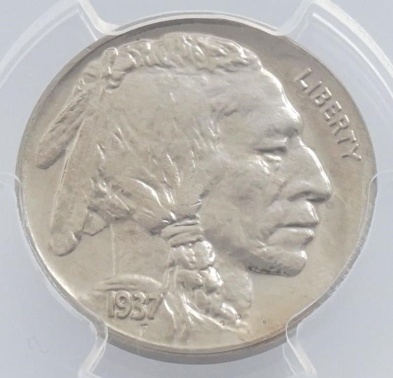 US Buffalo nickel, 1937, PCGS PR65