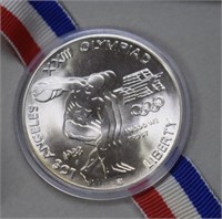 1983P XXIII Olympic Discus Thrower Silver Dollar