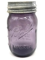 Purple Glass Jar 5.5”