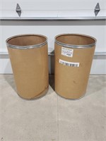 (2) 55 Gallon Cardboard Barrels