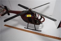 Helicopter Replica Wood and Metal