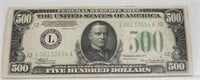 US $500 bill, 1934, PCGS Very Fine 30